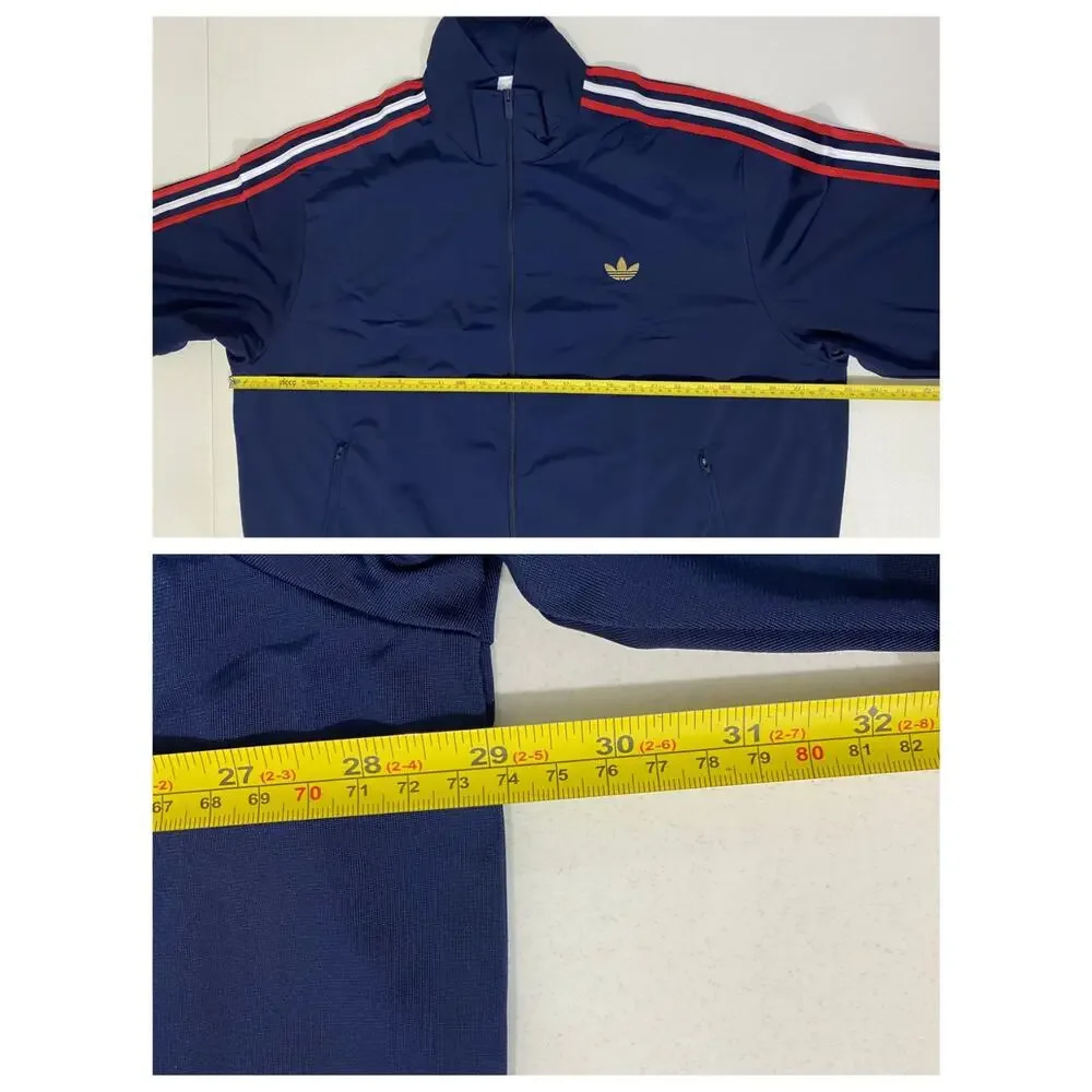 Adidas Originals Firebird Tracksuit Night Indigo Better Scarlet White Size 2XL